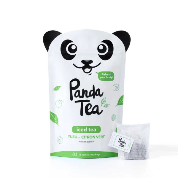 Panda Tea - Iced Tea détox Citron vert / Yuzu - 28 sachets