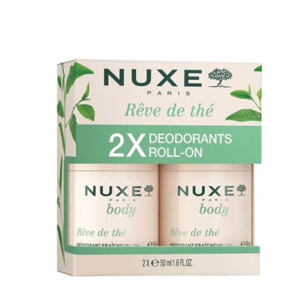 Nuxe - Déodorant roll-on Rêve de thé - Lot de 2x50mL