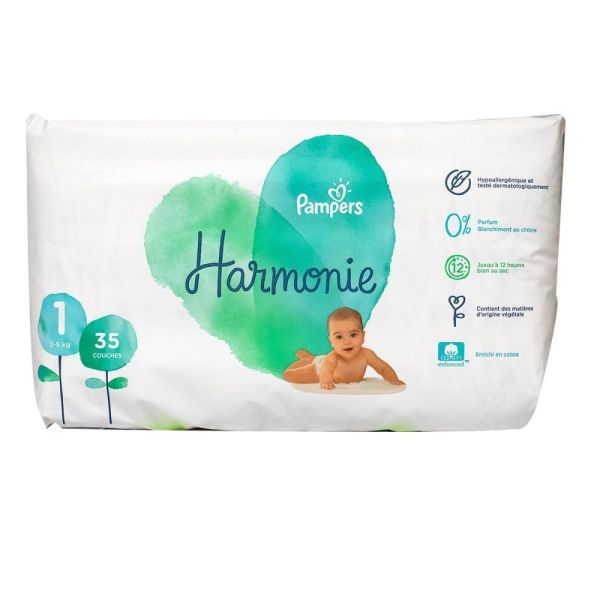 Pampers - Harmonie couches taille 1 - 2 à 5 kg