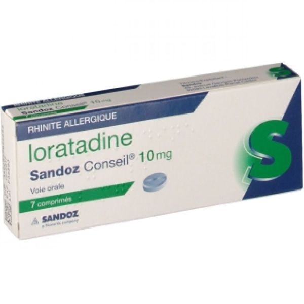Loratadine Sandoz Conseil 10 mg - 7 comprimés