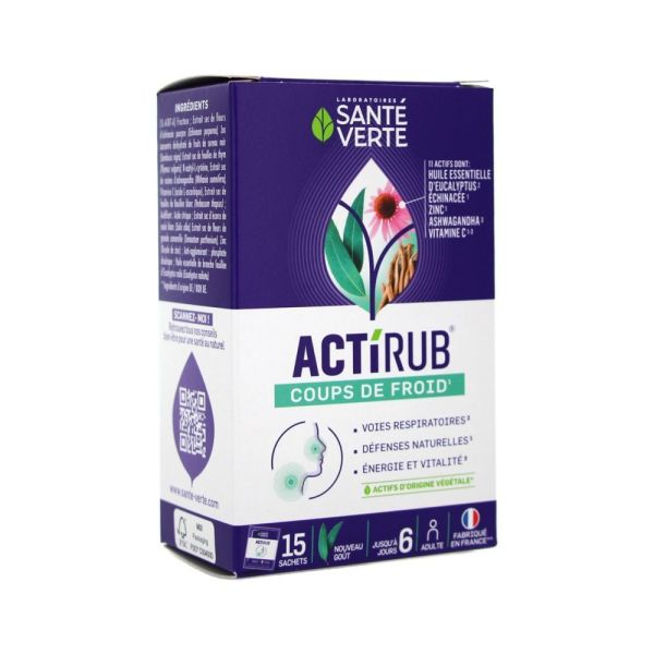 Santé Verte - Actirub coups de froid - 15 Sachets