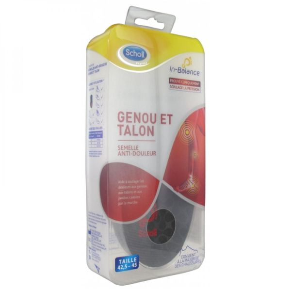 Scholl - Semelles anti-douleur Genou et Talon - 1 paire