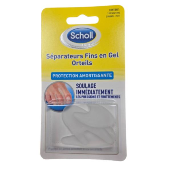 Scholl - Séparateurs fins orteils - 2 grands + 1 petit
