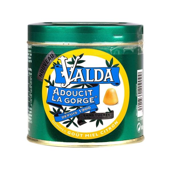 Valda - Gommes Sans Sucres Miel Citron - 160 g