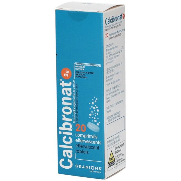 CALCIBRONAT 2 g - 20 comprimés effervescents