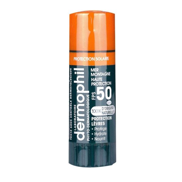 Dermophil Indien - Stick lèvres haute protection solaire SPF50 - 4g