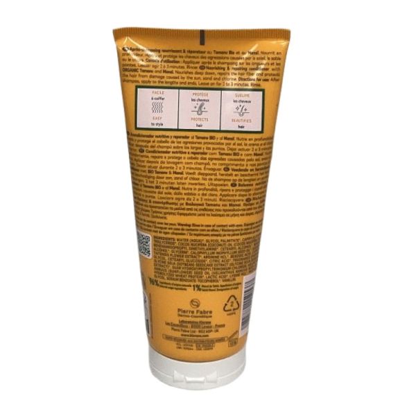 Klorane - Nutri-réparation cheveux au soleil après-shampoing monoï - 200ml