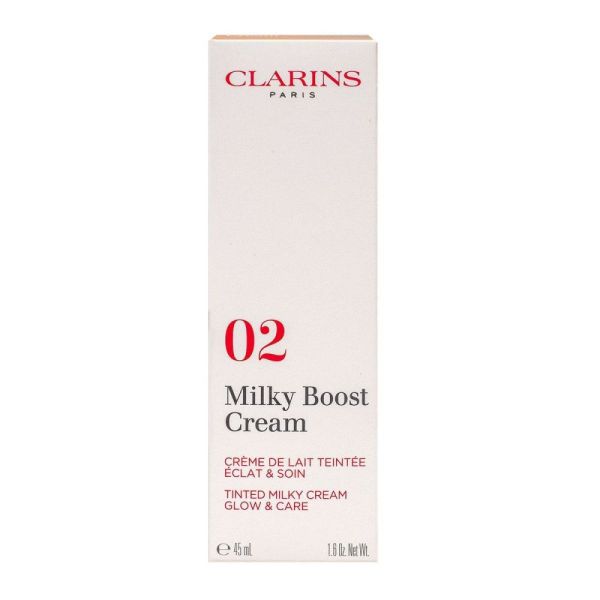 Clarins - Milky Boost 02 crème de lait teintée - 45ml