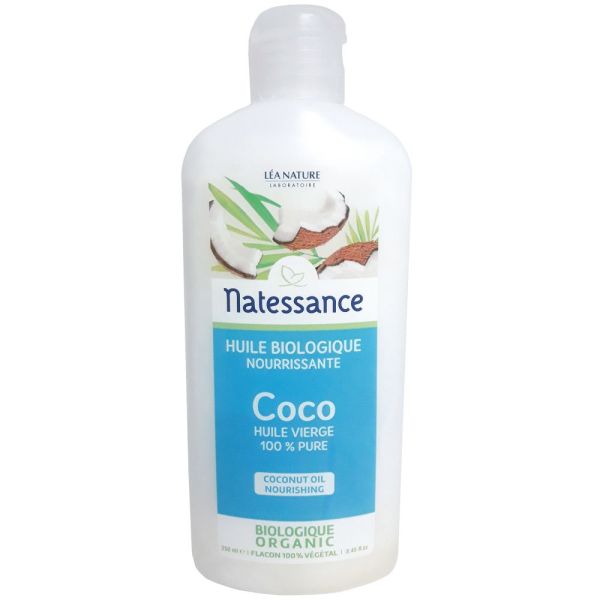 Natessance - Huile végétale de coco 100% pure