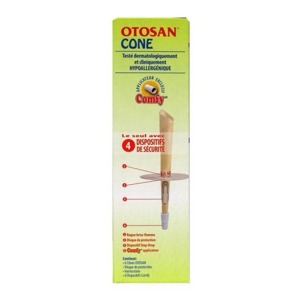 Otosan - Cônes hygiène des oreilles - 6 cônes