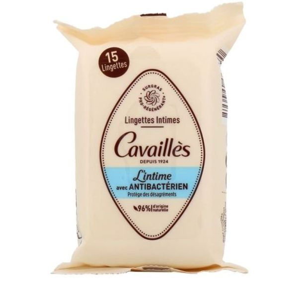 Rogé Cavaillès - Lingettes Intimes - 15 lingettes