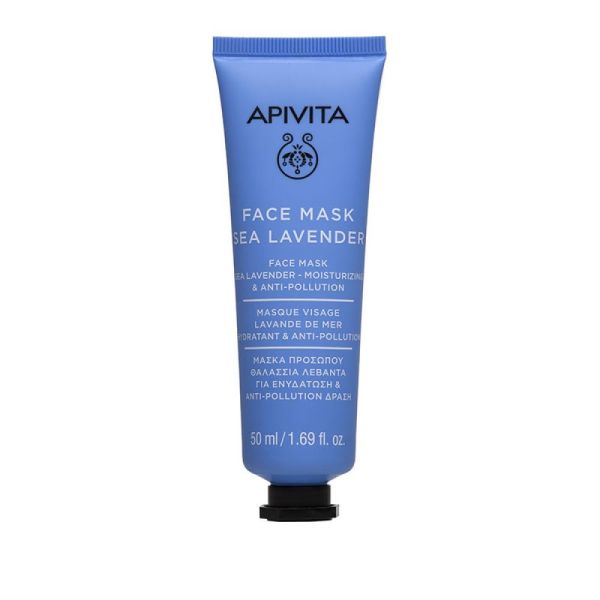 Apivita - Masque visage lavande de mer hydratant & anti-polluant - 50ml