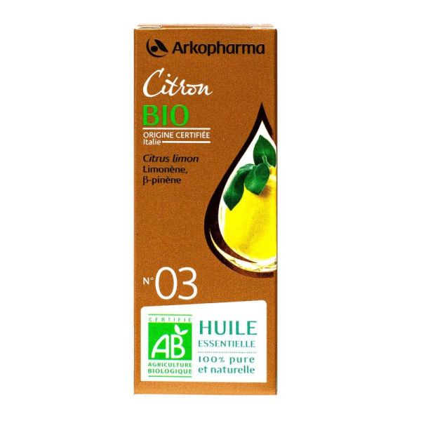 Arkopharma - Huile essentielle Citron N°03 - 10 ml