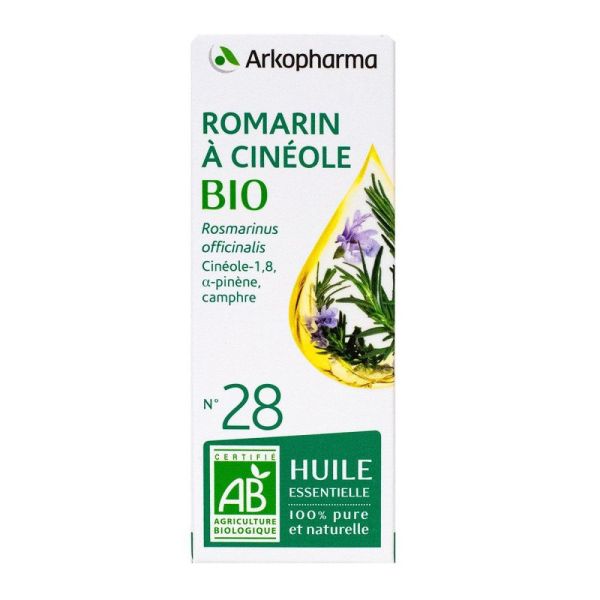 Arkopharma - Huile essentielle Romarin à cinéole N°28 -10 ml