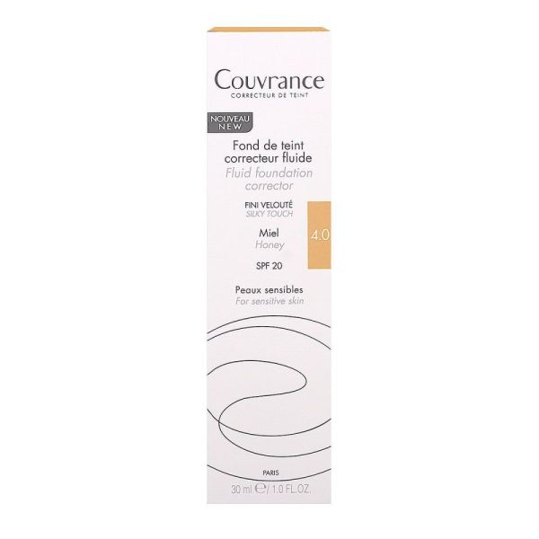 Avène - Couvrance - Fond de teint correcteur fluide SPF 20- 30mL - 4.0 Miel