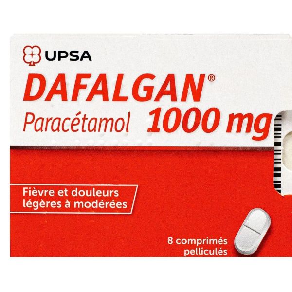 Dafalgan 1000mg - 8 comprimés pelliculés