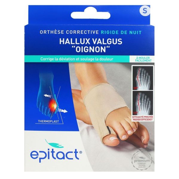 Epitact - Orthèse corrective rigide de nuit Hallux valgus - 1 unité