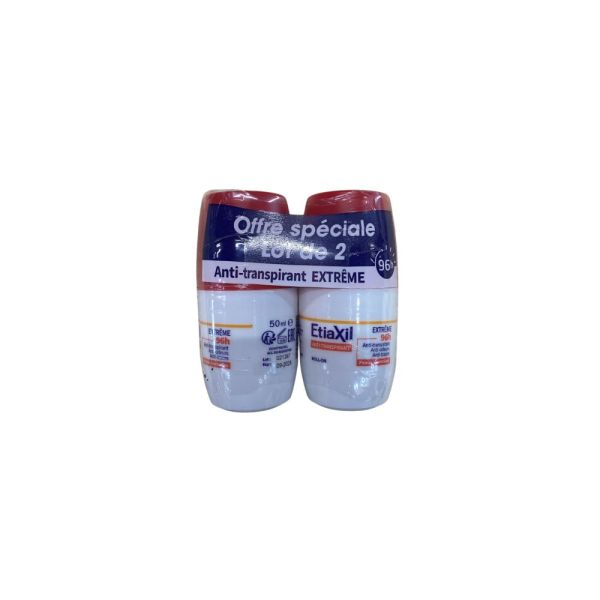 Etiaxil - Anti-Transpirant Extrême 96H Roll-on - 2 x 50 ml