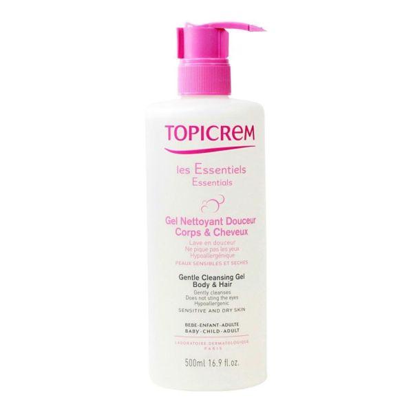 Topicrem - Gel nettoyant corps et cheveux 500ml