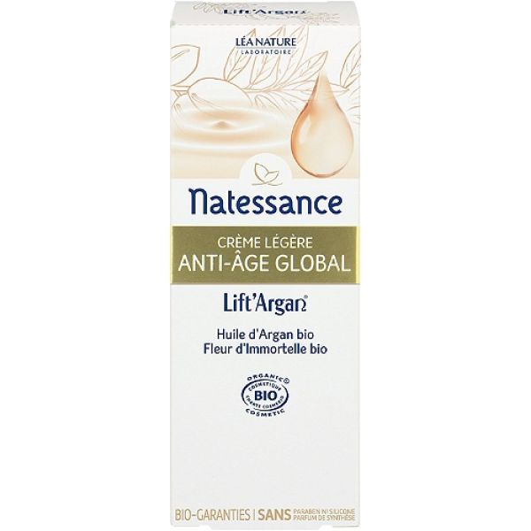 Natessance - Lift'argan crème légère anti âge global - 50 ml