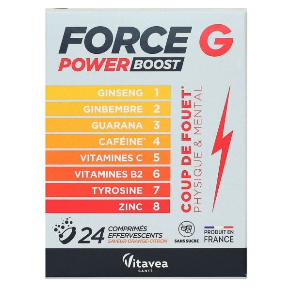 Nutrisanté Force G power boost - 24 comprimés effervescents
