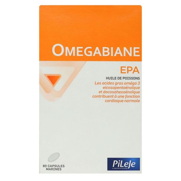 Pileje - Omegabiane EPA - 80 capsules marines