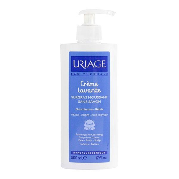 Uriage - Crème lavante surgras moussant nourrissons, bébés