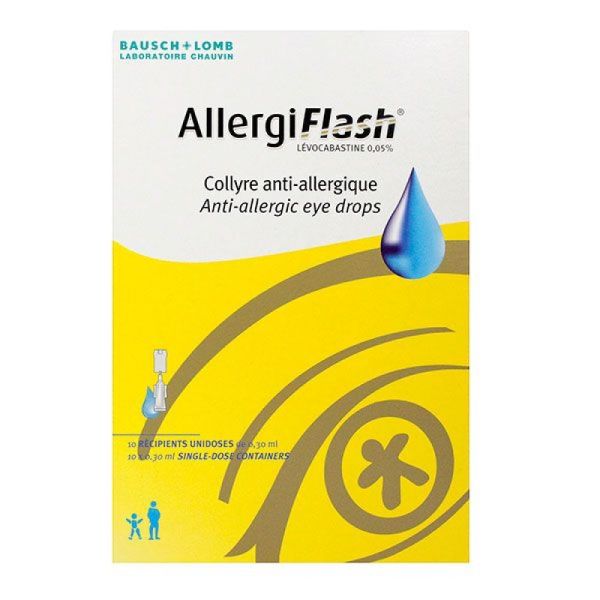 AllergiFlash 0,05% Collyre anti-allergique - 10 x 0,30 ml unidoses
