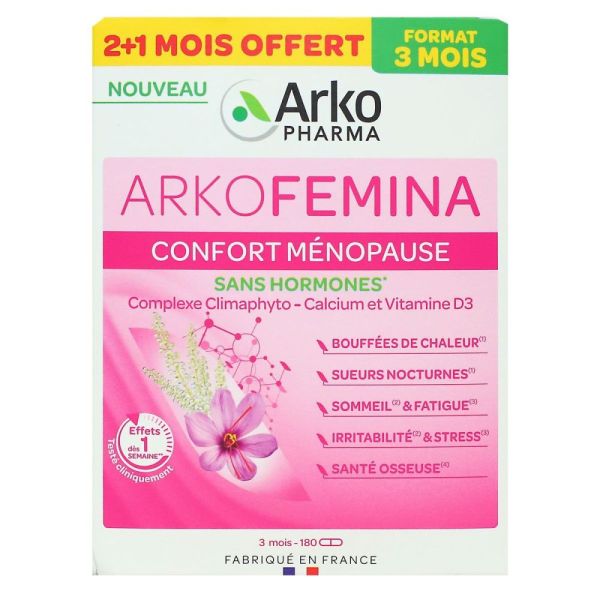 ArkoPharma - ArkoFemina Confort Ménopause - Programme 3 Mois