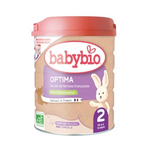 Babybio - Optima 2ème âge 6-12 mois - 800g