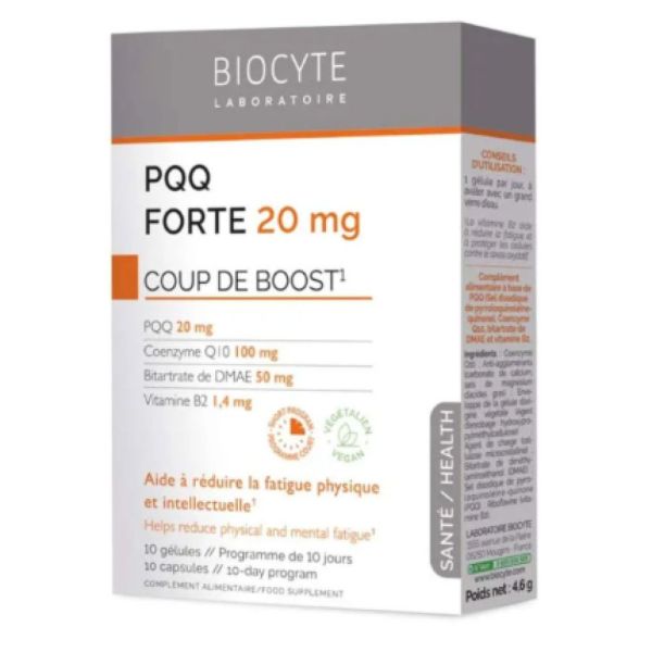 Biocyte - PQQ forte 20mg - 10 gélules