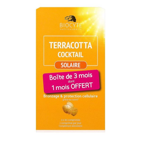 Biocyte - Terracotta Cocktail Solaire - 3 x 30 comprimés