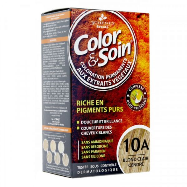 Color & Soin - Coloration Permanente - 10A Blond clair cendré