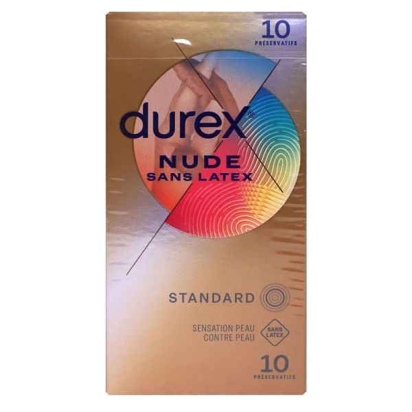 Durex - Préservatifs - Nude sans Latex - Bt 10