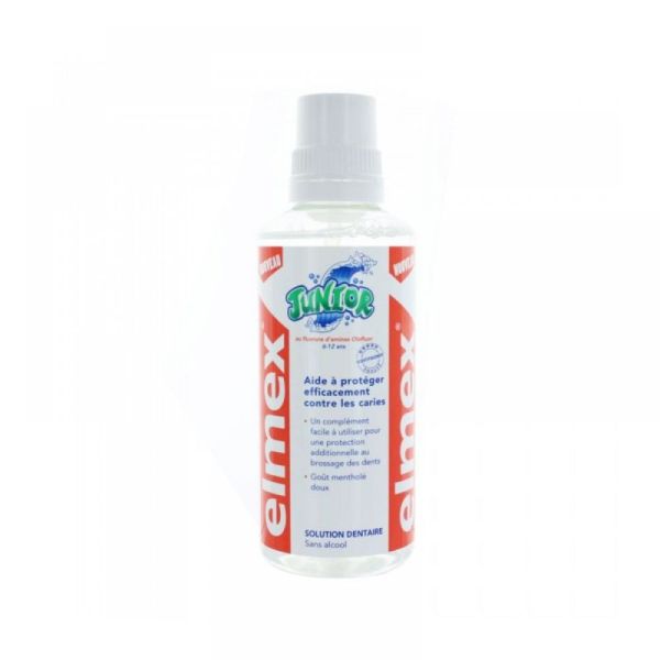 ELMEX JUNIOR Bain de bouche aide à protéger contre les caries - 400ml