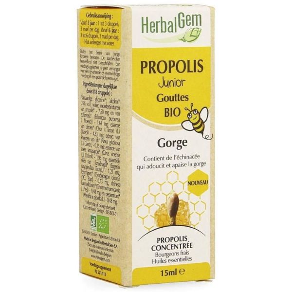 HerbalGem - Propolis Junior Bio - 15 ml