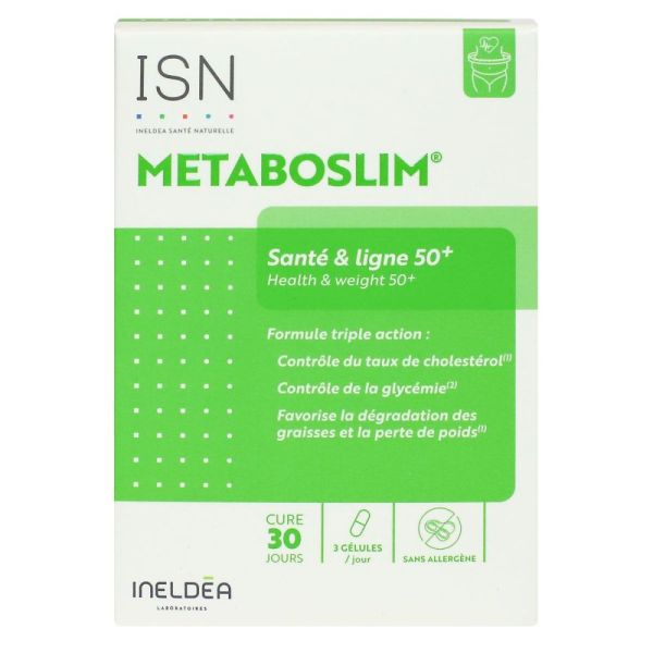 Ineldea - Metaboslim® Spécial graisse abdominale 50+ - 90 gélules