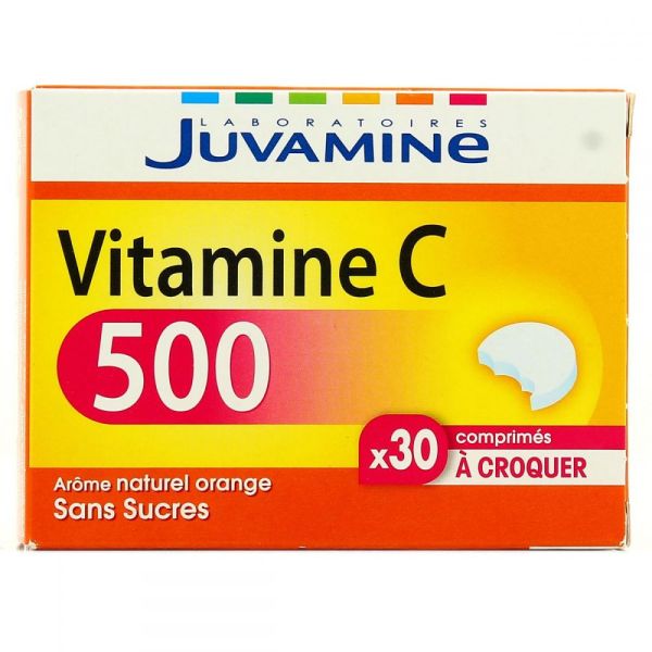 Juvamine - Vitamince C 500 - 30 comprimés à croquer