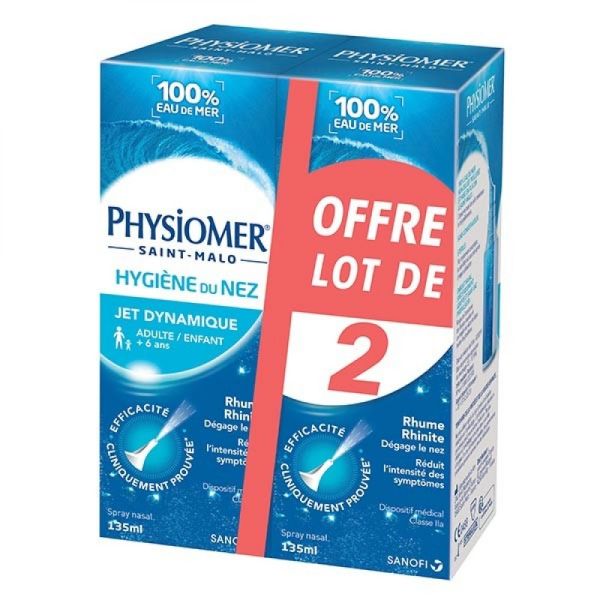 Physiomer - Hygiène du nez - 2 x 135 ml