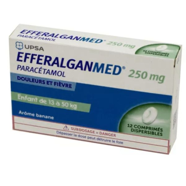 UPSA - Efferalgan 250mg - 12 comprimés dispersibles