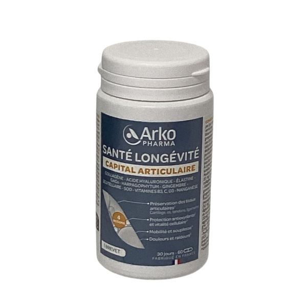 Arkopharma - Santé Longévité Capital Articulaire - 60 Gélules