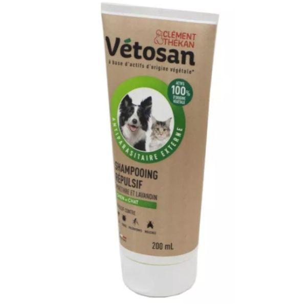 Clement thekan - VETOSAN Anti-parasitaire Externe Shampooing Répulsif 200ml - Chien, Chat