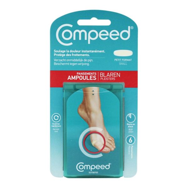 Compeed  - Pansements Ampoules Petit Format - 6 pansements