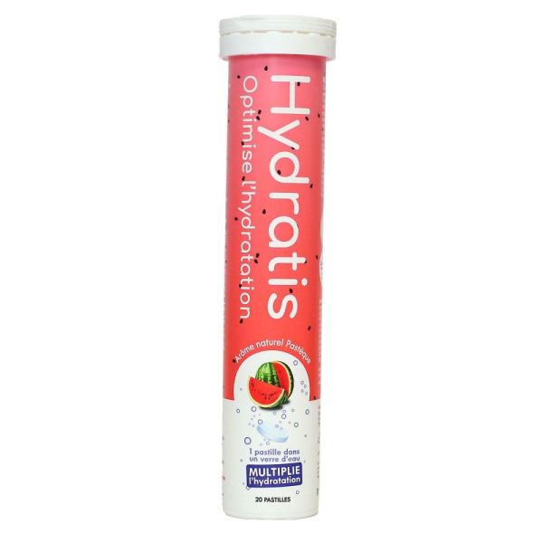 Hydratis - Pastille hydratation arôme naturel Pastèque - 20 pastilles