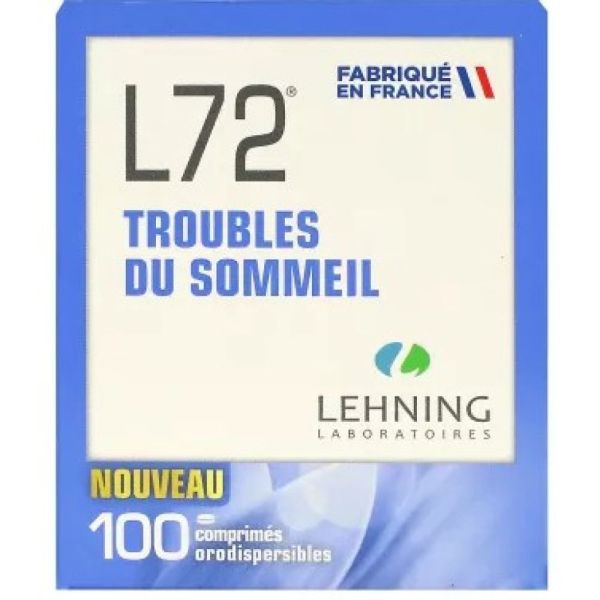 Lehning - L72 Trouble du sommeil - 100 comprimés