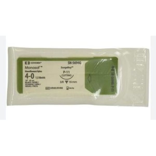 Monosof - 4-0 - 1.5M - 3/8- C-12 - 16mm - 75 cm