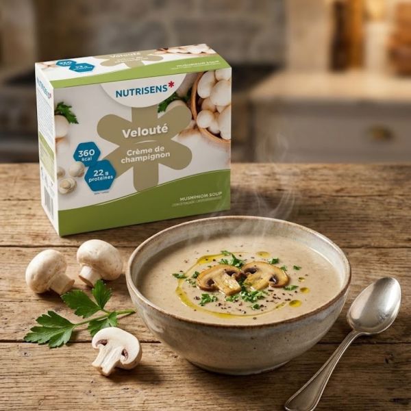 Nutrisens - Velouté Crème de champignon - 4 Sachets de 80g