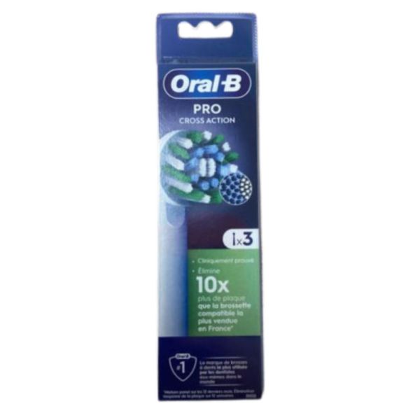 Oral- B - Pro Cross Action - 3 brossettes de rechange