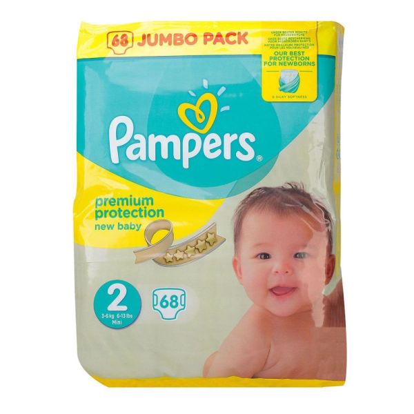 Pampers - Premium protection - 68 couches