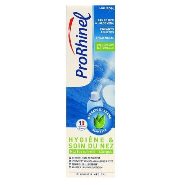 GSK - Prorhinel Solution Nasal Hygiène et soin du nez Aloé Vera - 100Ml